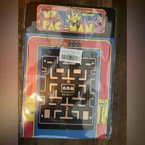 NWT Ms. Pac-Man Arcade Game Metal Poster